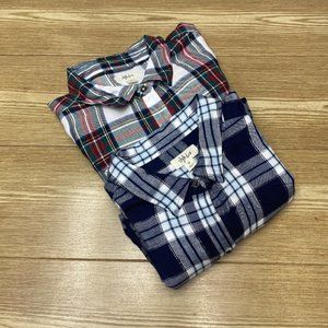 Womens Style&co Plaid Shirt Lot of 2 Button Up Casual Long Sleeve Top 3X NWT